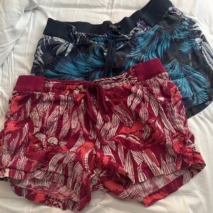 Lucky brand set of two linen, tropical beach shorts M